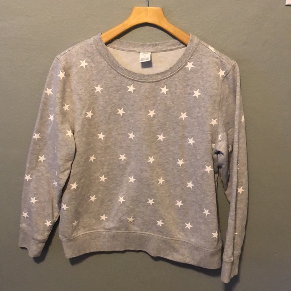 Amazon Essentials Gray Star Pullover Sweatshirt Large - Picture 2 of 6